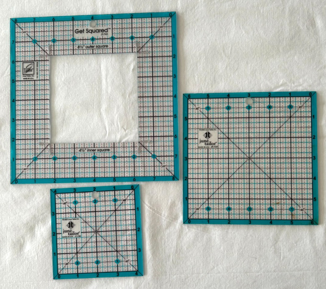 June Taylor Get Squared Acrylic Templates, Lot of (3), JT-743, JT-726, JT-727