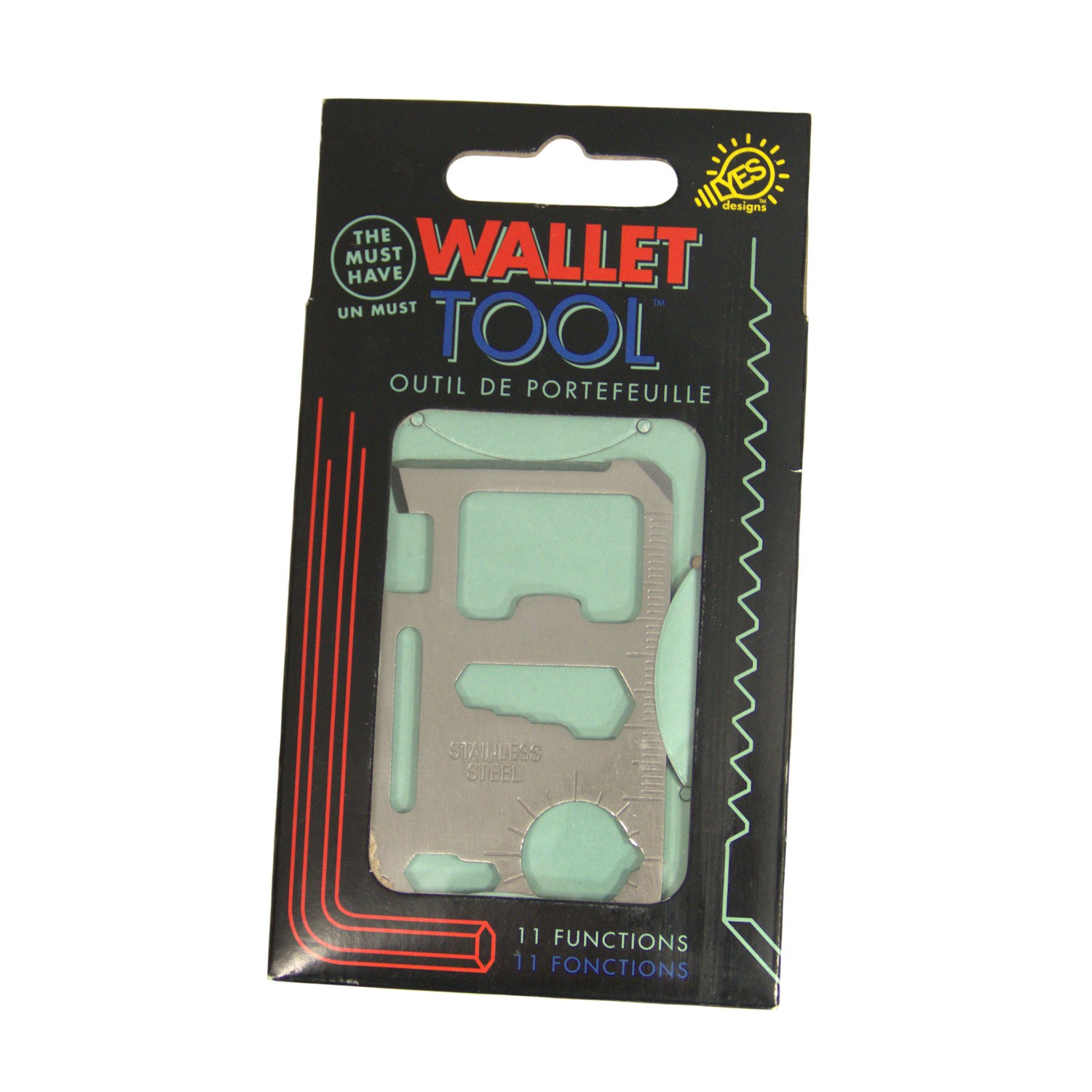 Compact Stainless Steel Multi-Tool Credit Card Wallet Pocket Sized 11 Functions