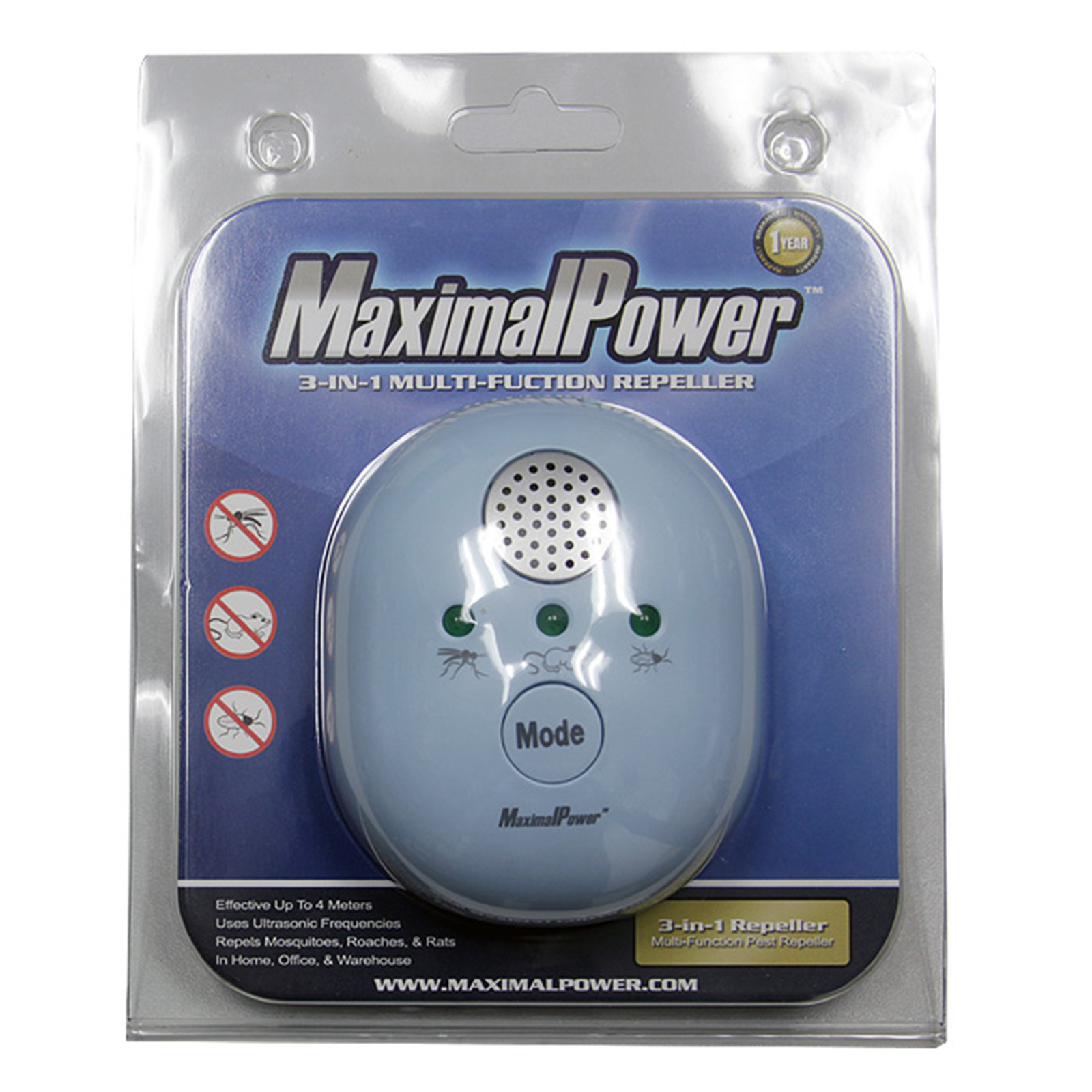 Non-OEM Multi Function Repeller Ultrasonic for Mosquitoes, Cockroach, Rat