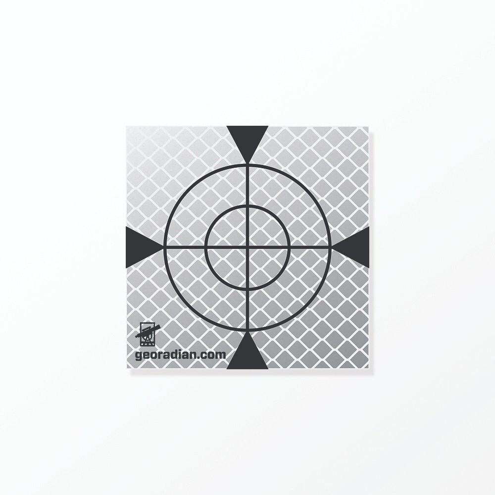 Reflective label 40mm x 40mm MIX 100p. Total Station
