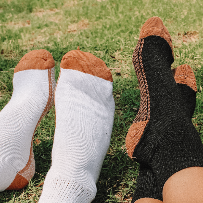3 Pack Grey Glucology Copper Socks Comfortable Loose Fitting and Non binding