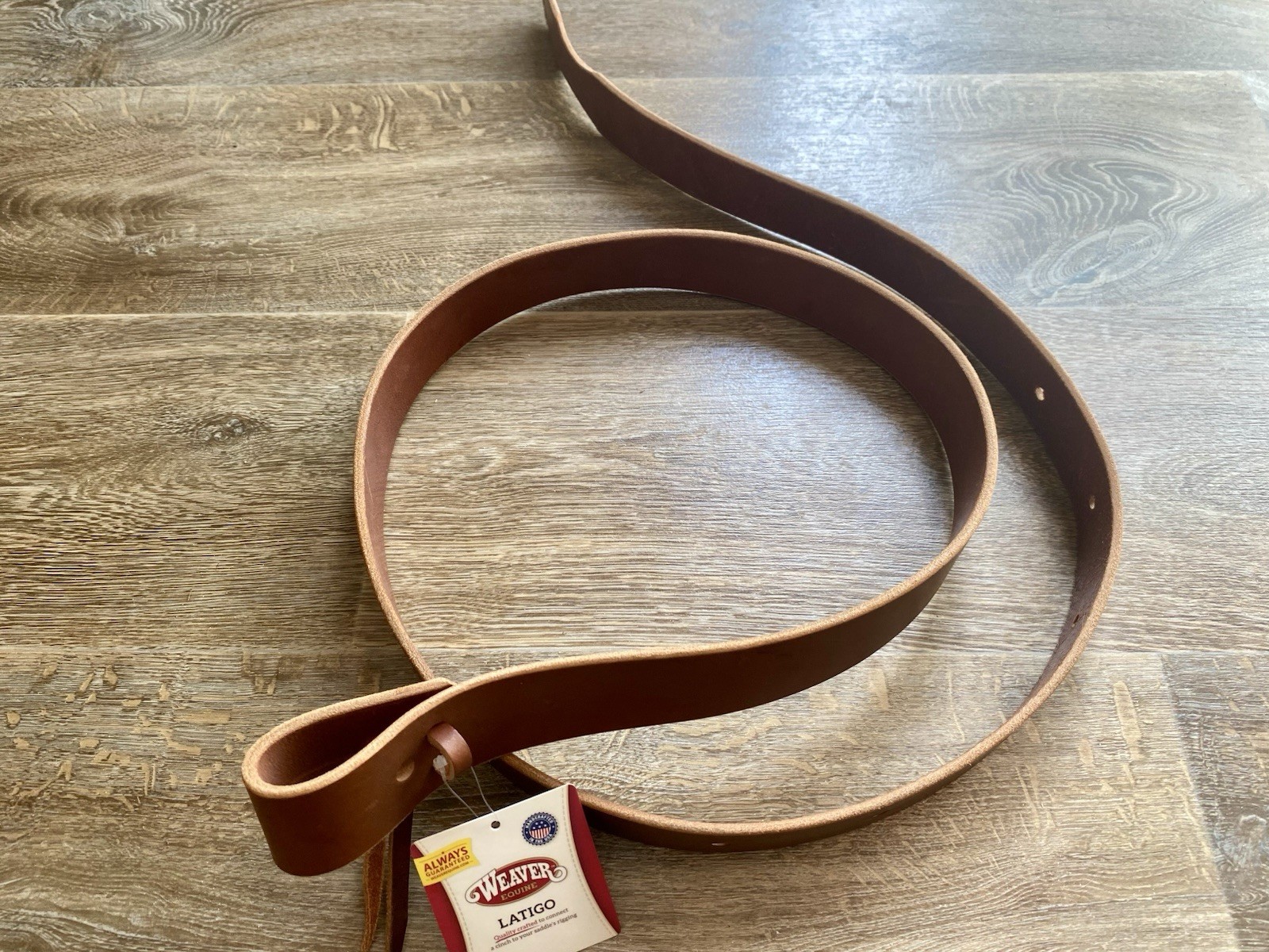 Weaver Leather Latigo with Holes, Brown