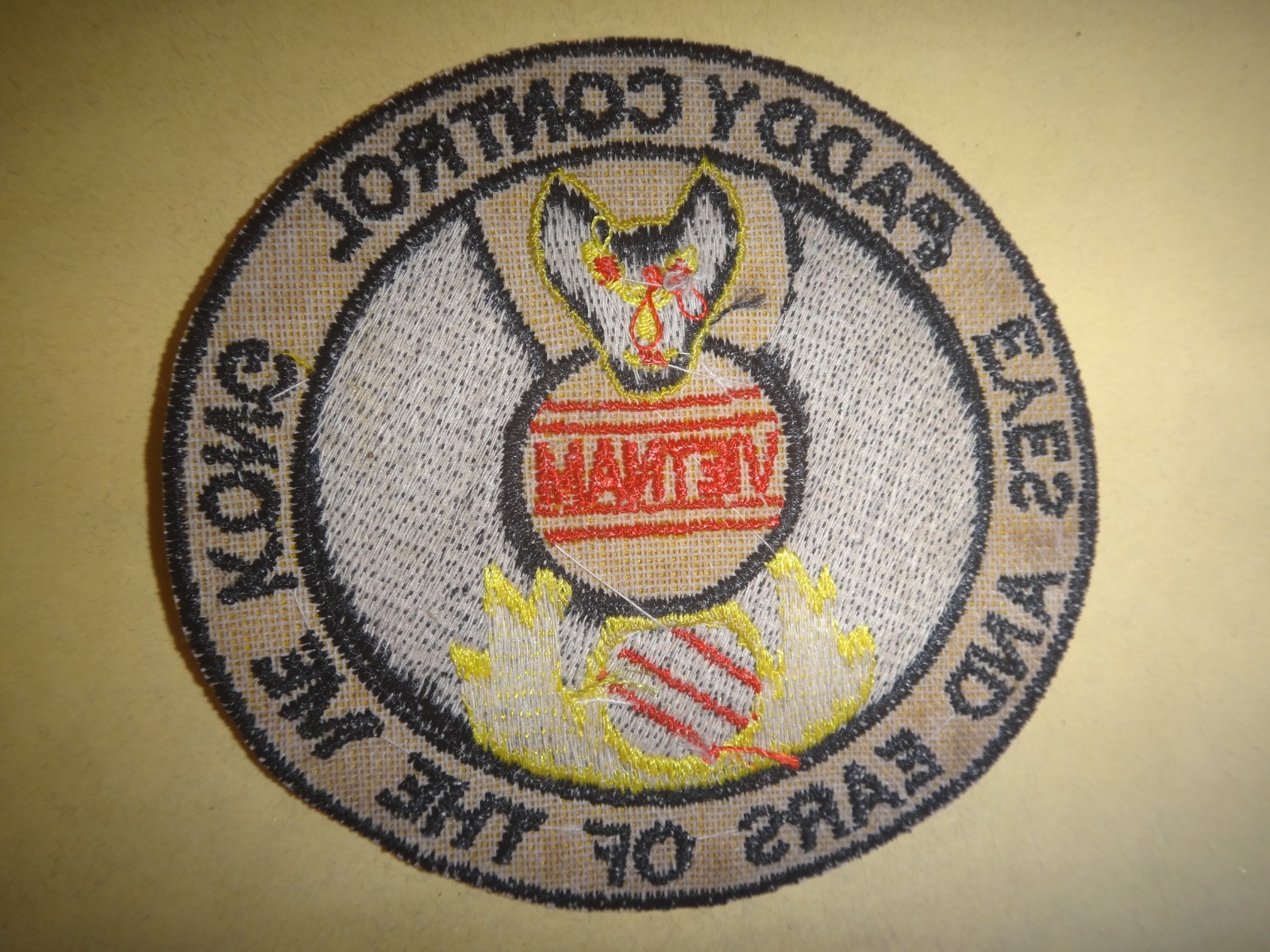 US 619th Tactical Control Squadron Detachment 3 PADDY CONTROL Vietnam War Patch