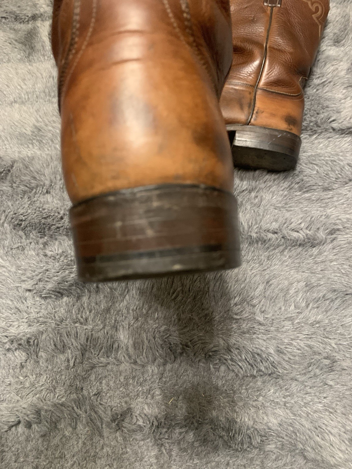 8 EE Lucchese 2000 Brown Leather Classic Cowboy Rodeo Boots