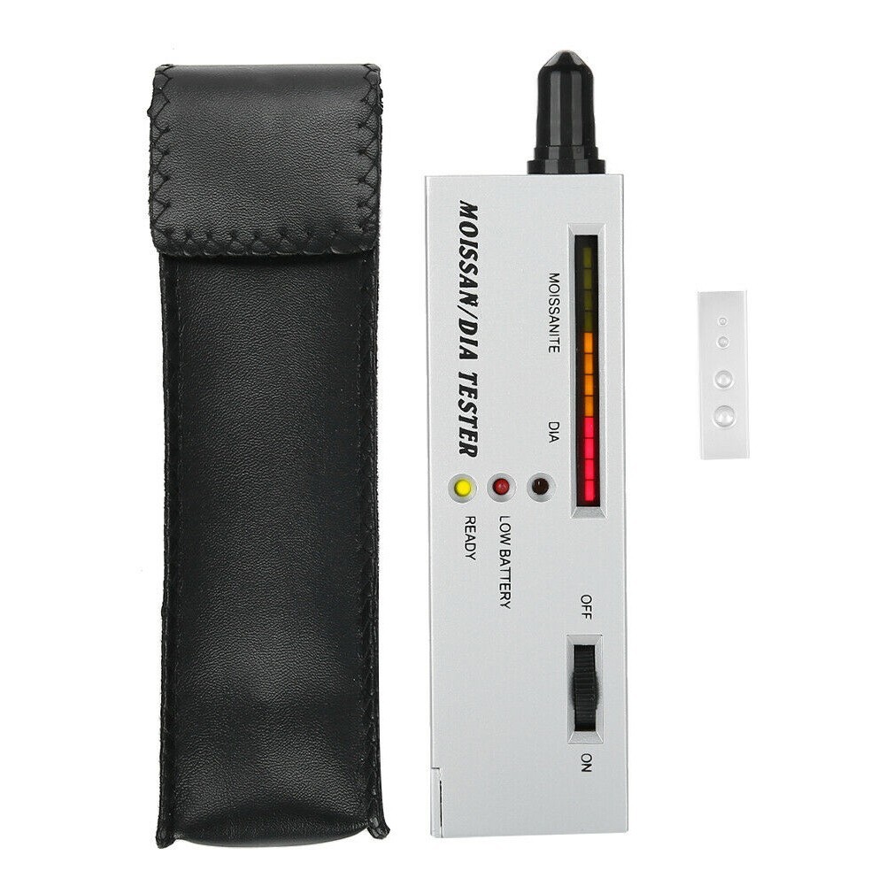 Home Moissan Tester 9V Battery Detector Pen Diamond LED Moissanite Tester