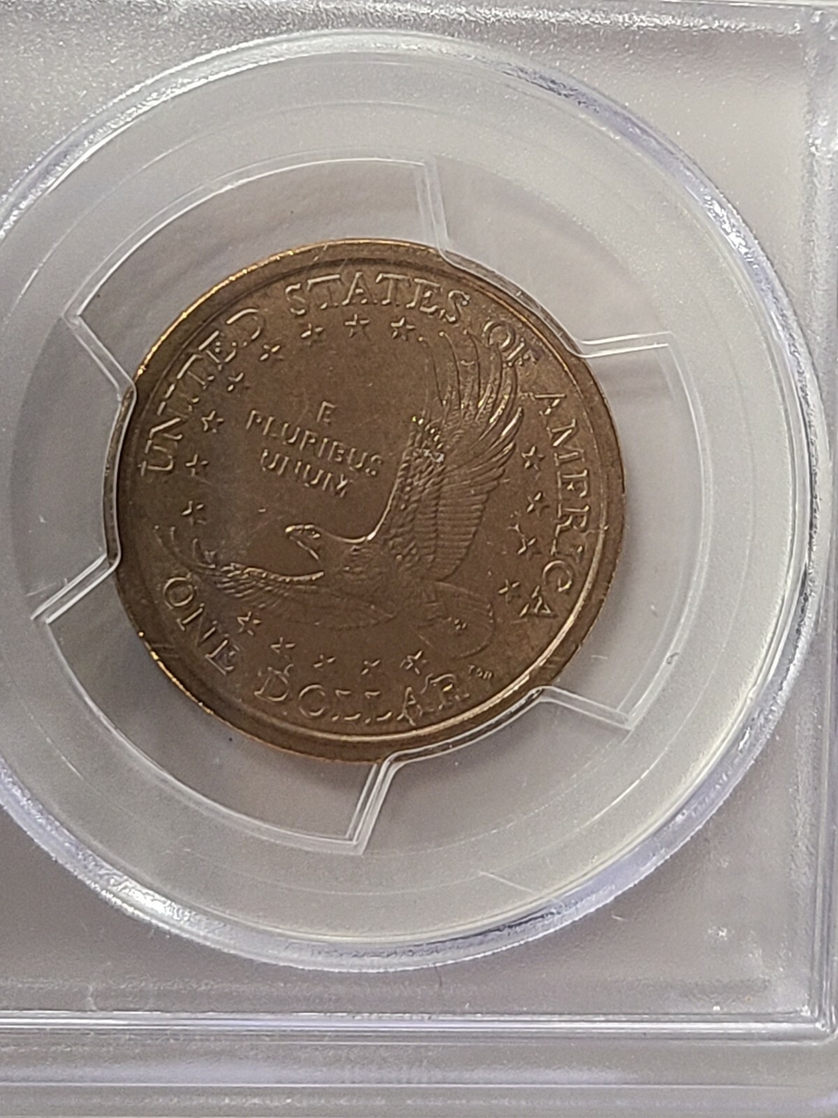 2001 P Sacagawea Dollar - Experimental Rinse Anti Tarnishing Agent - Mint error