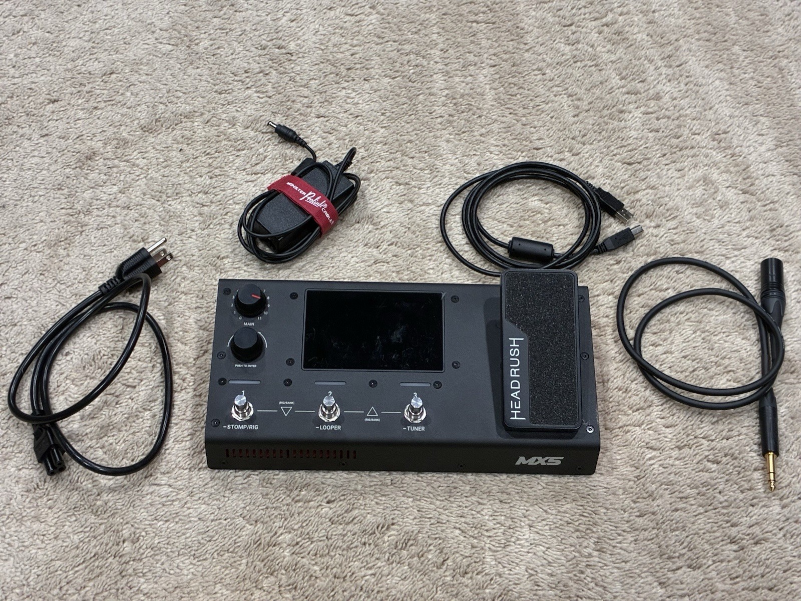 Headrush MX5 Guitar Multi-Effects Processor Touch Screen Display w/ Pwr Cord