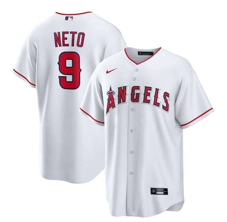 Zach Neto Angels Men's Jersey White