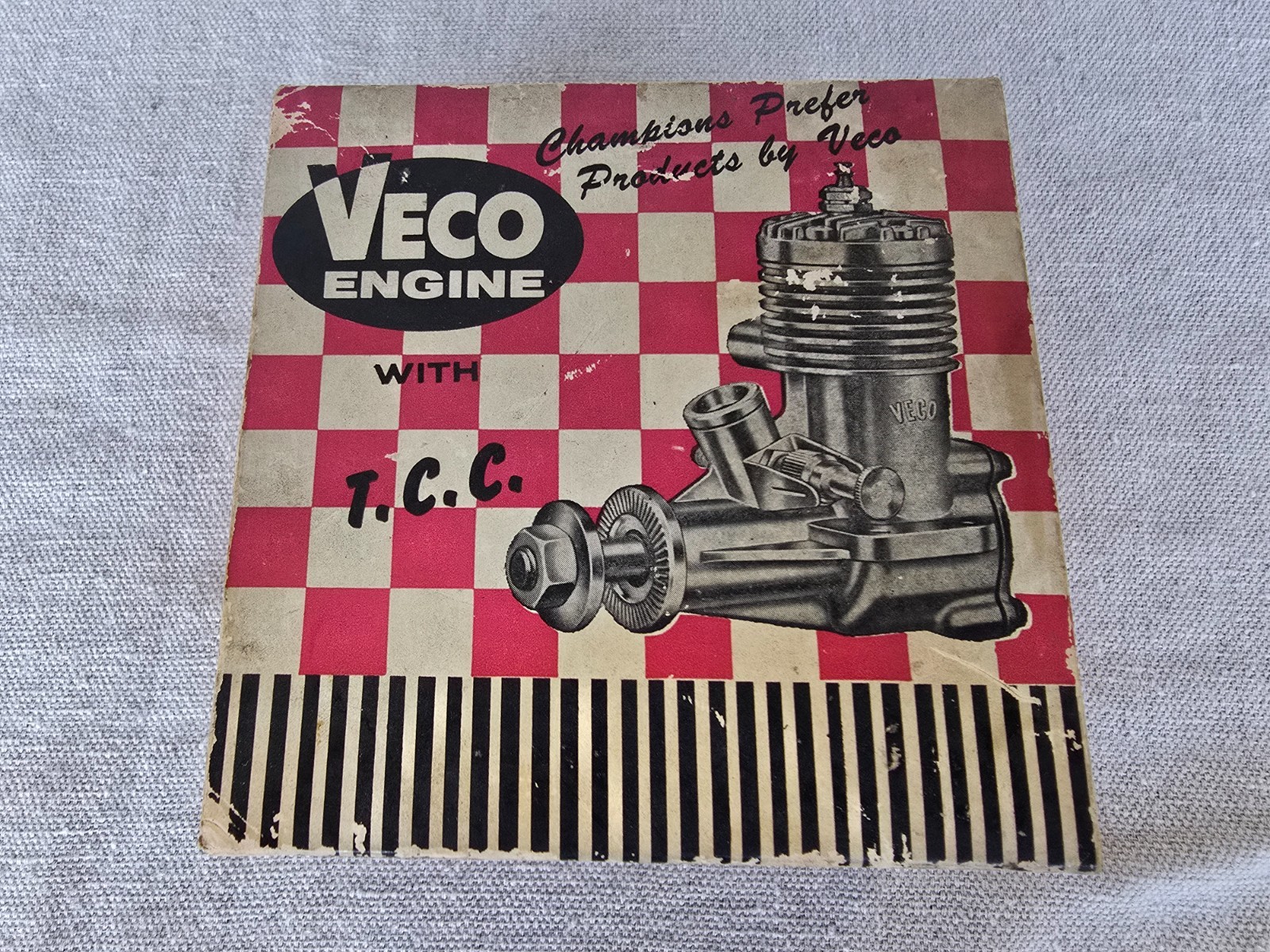 VECO .19 RC Model Airplane Engine w/Baffle Exhaust