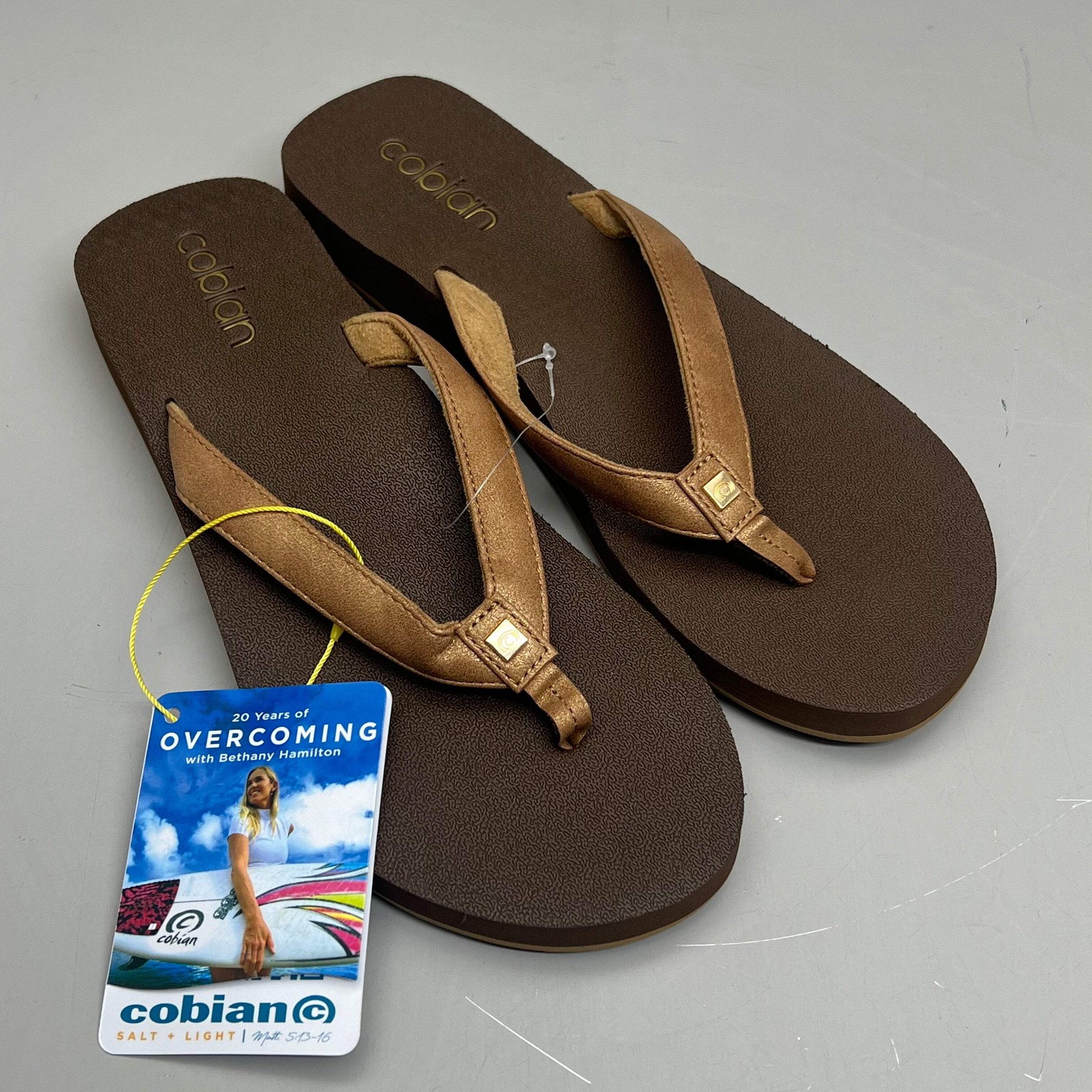 COBIAN Skinny Bounce Comfortable Synthetic Strap Women's Sz 10 Tan SKI25-230-10