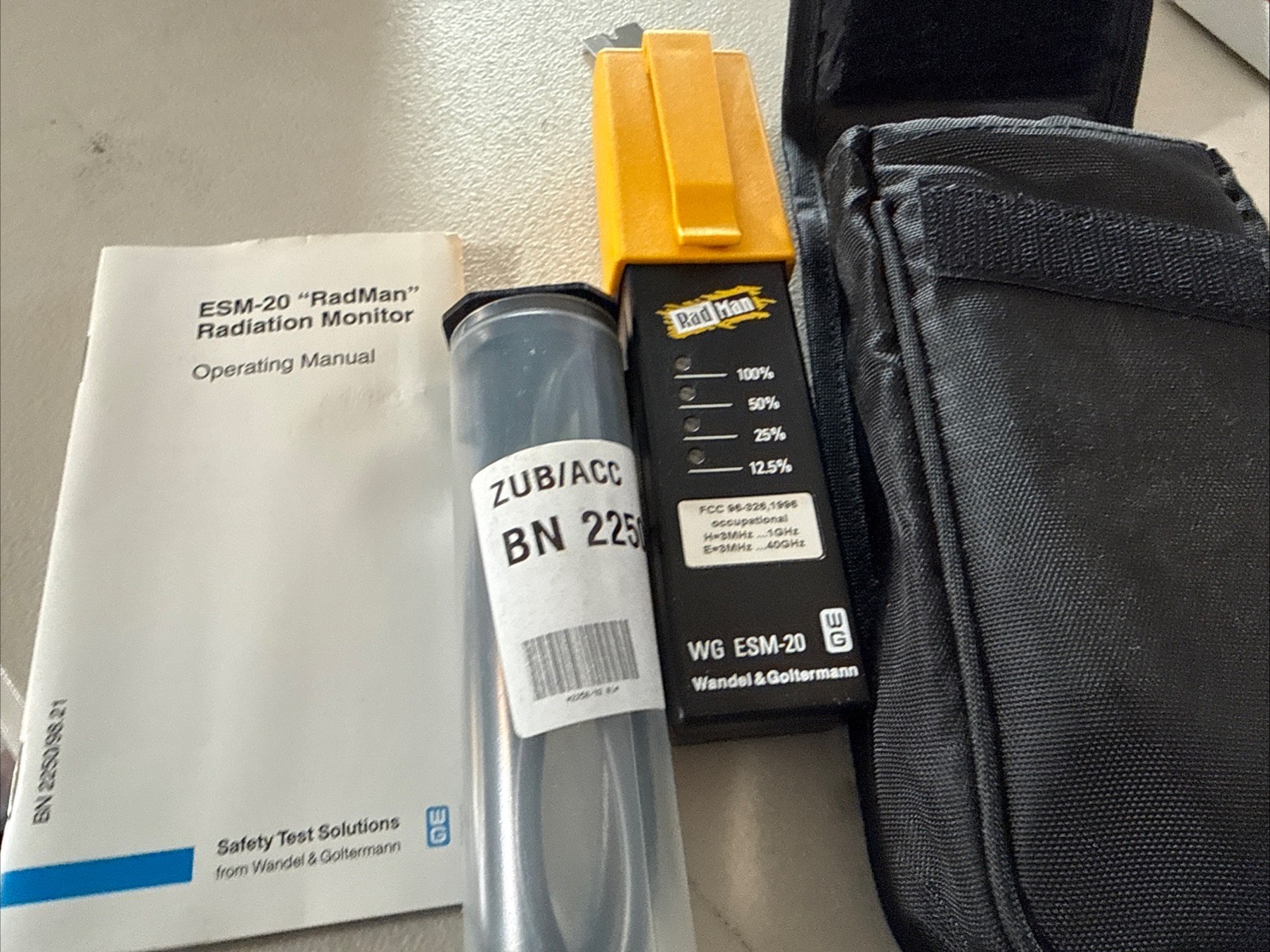 Narda RadMan WG ESM-20 Field RF Radiation Monitor USA