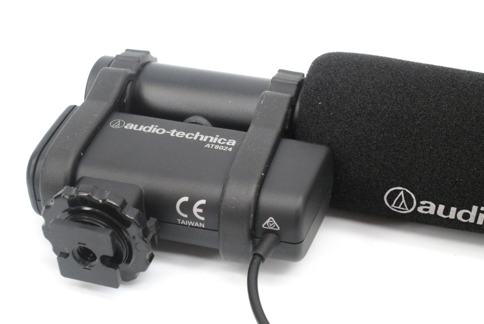 Audio Technica AT8024 DSLR Stereo Mono Camera Mount Microphone