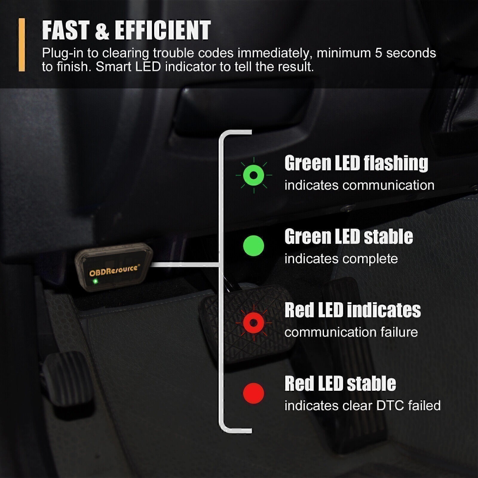 For GMC OBD2 Automatic DTC Cleaner Erase Code Engine Check Light Turn Off