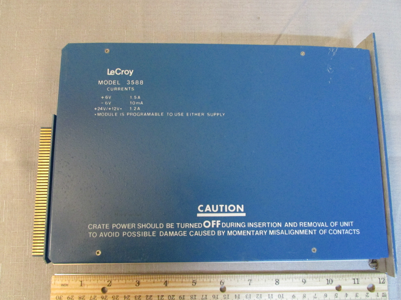 Lecroy 3588 Histogram Memory CAMAC Plugin Some Bent Pins s/n A05739