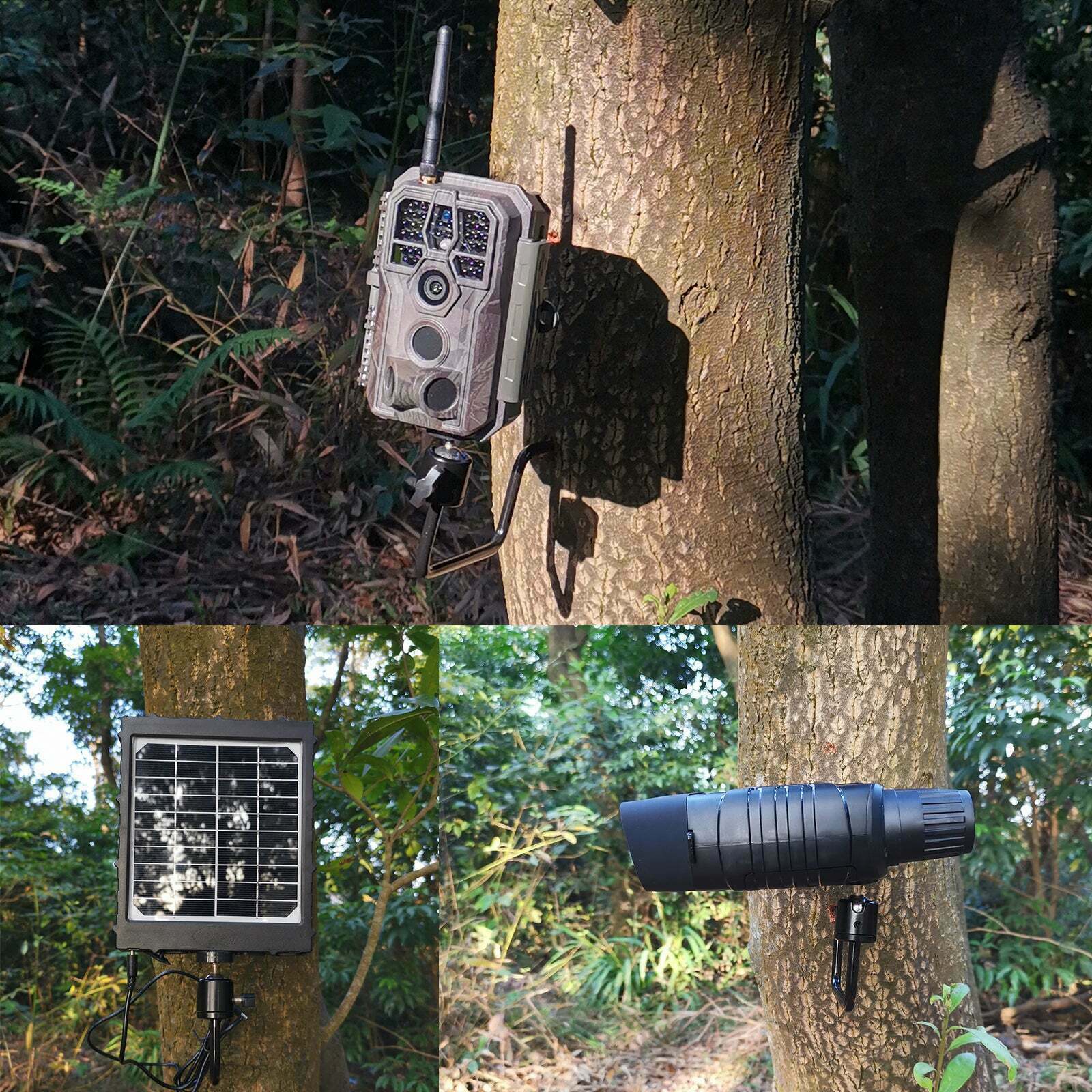 2 Pack Trail Camera Mount Tree Holder 360 Degree Adjustable Game Camera Mounting