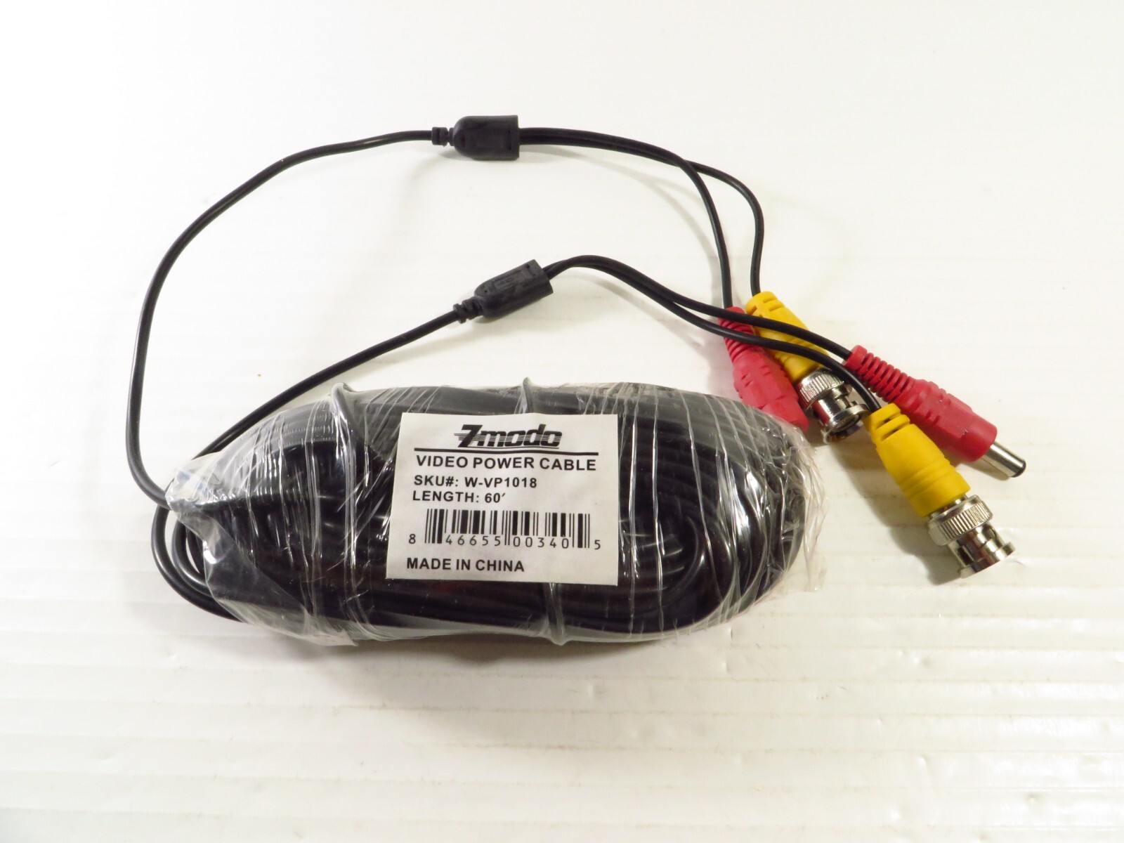 Zmodo W-VP1018 Video Power Cable 60 Foot Length, Free 2-3 Day Shipping