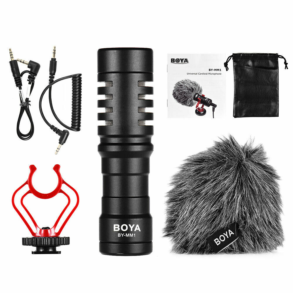 BOYA BY-MM1 3.5mm Microphone Pocket Video Mic For DSLR Camera Smartphones