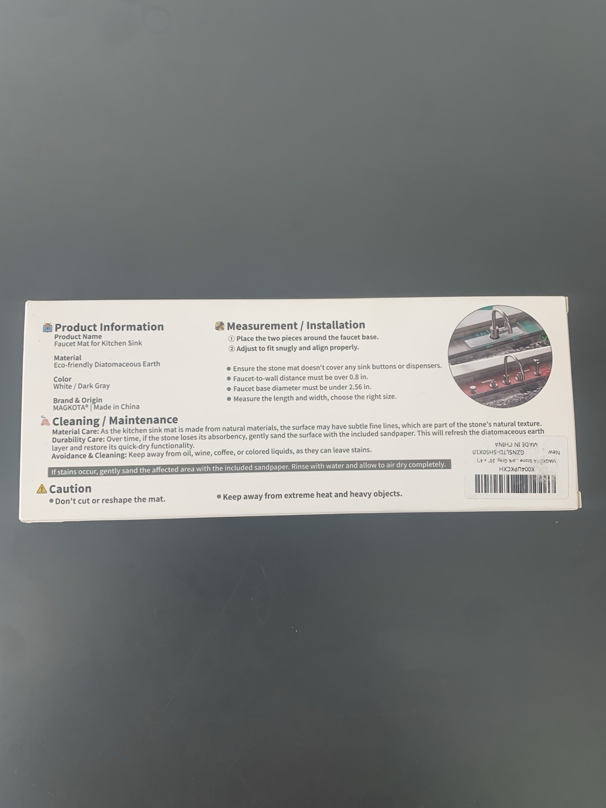 Stone Faucet Mat
