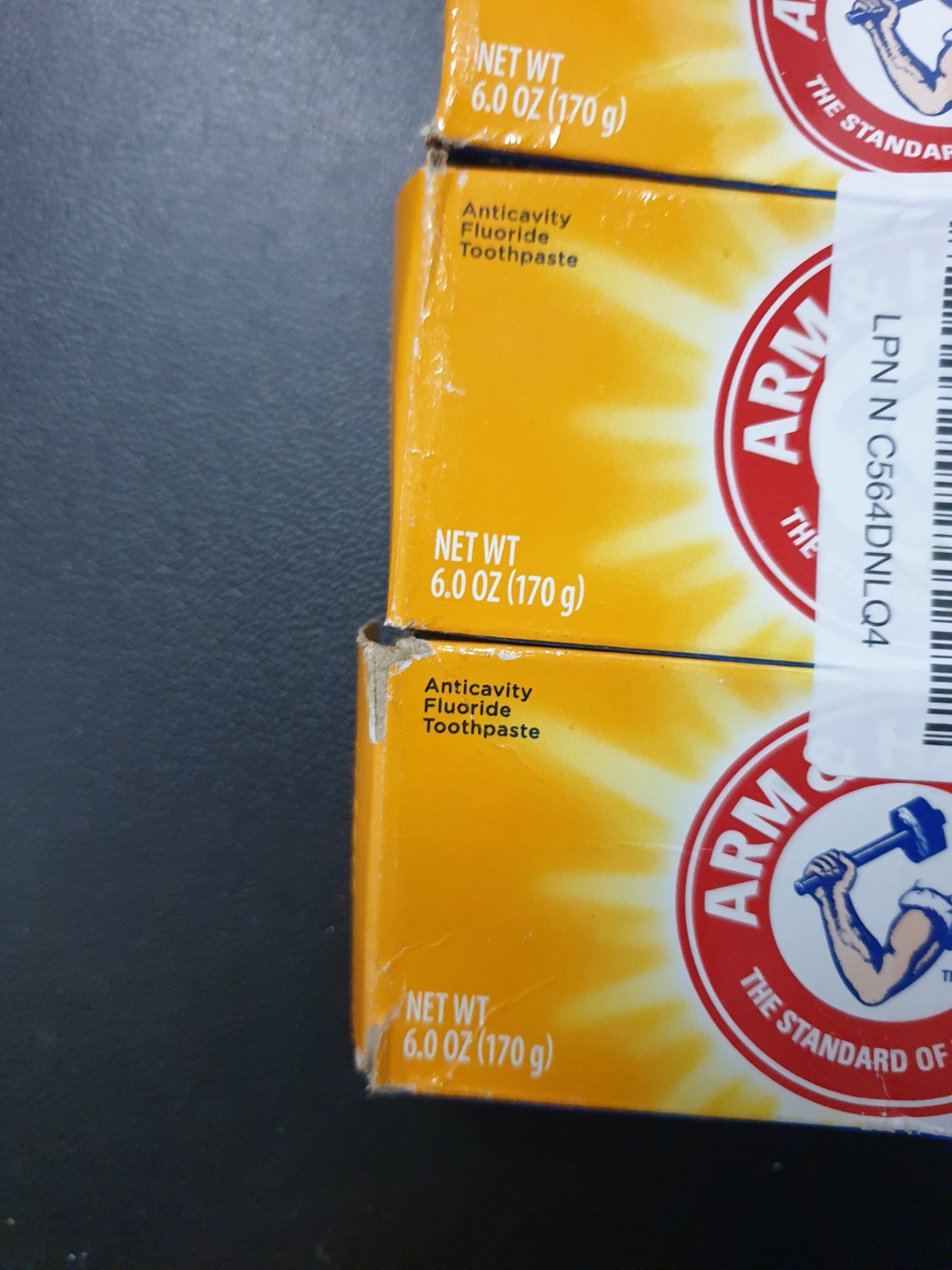Arm & Hammer Advance White Toothpaste Clean Mint Anticavity Fluoride 6 oz 4-Pack