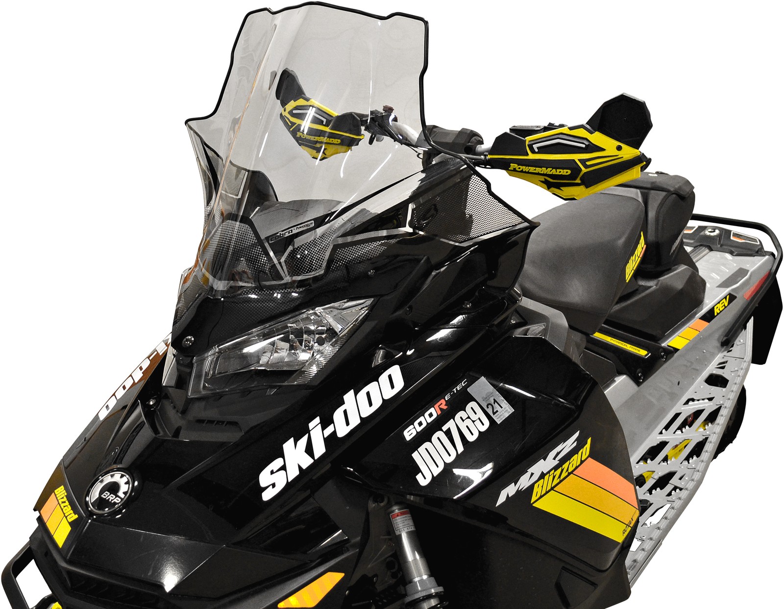 POWERMADD Windshield - Clear/Black Fade - Full