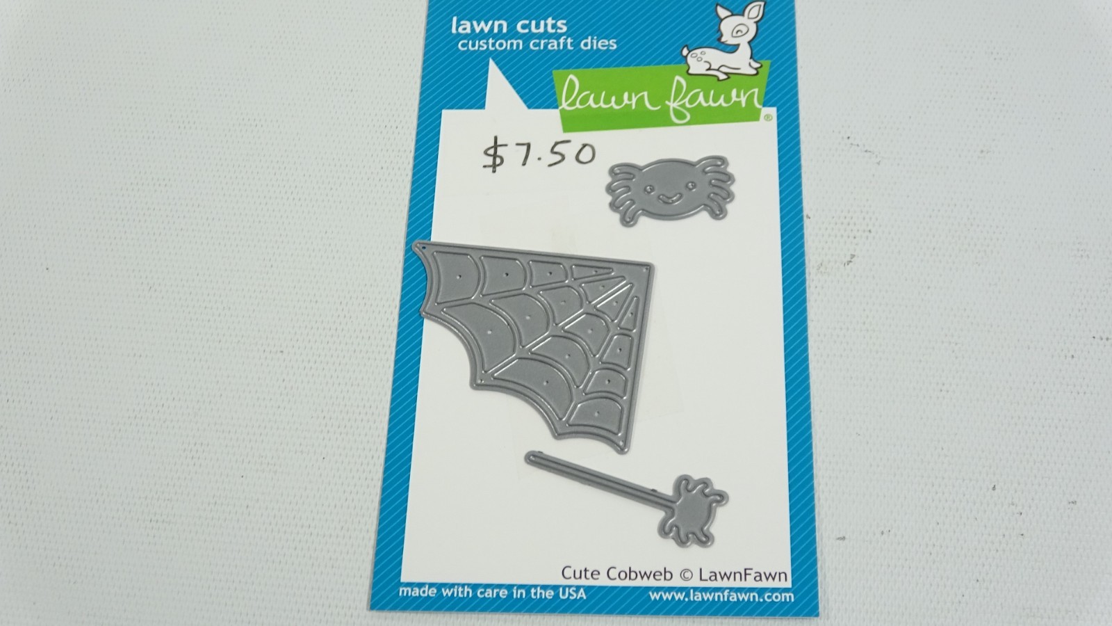 2017 Lawn Fawn Lawn Cuts Cute Cobweb Halloween Die Set No. LF1492