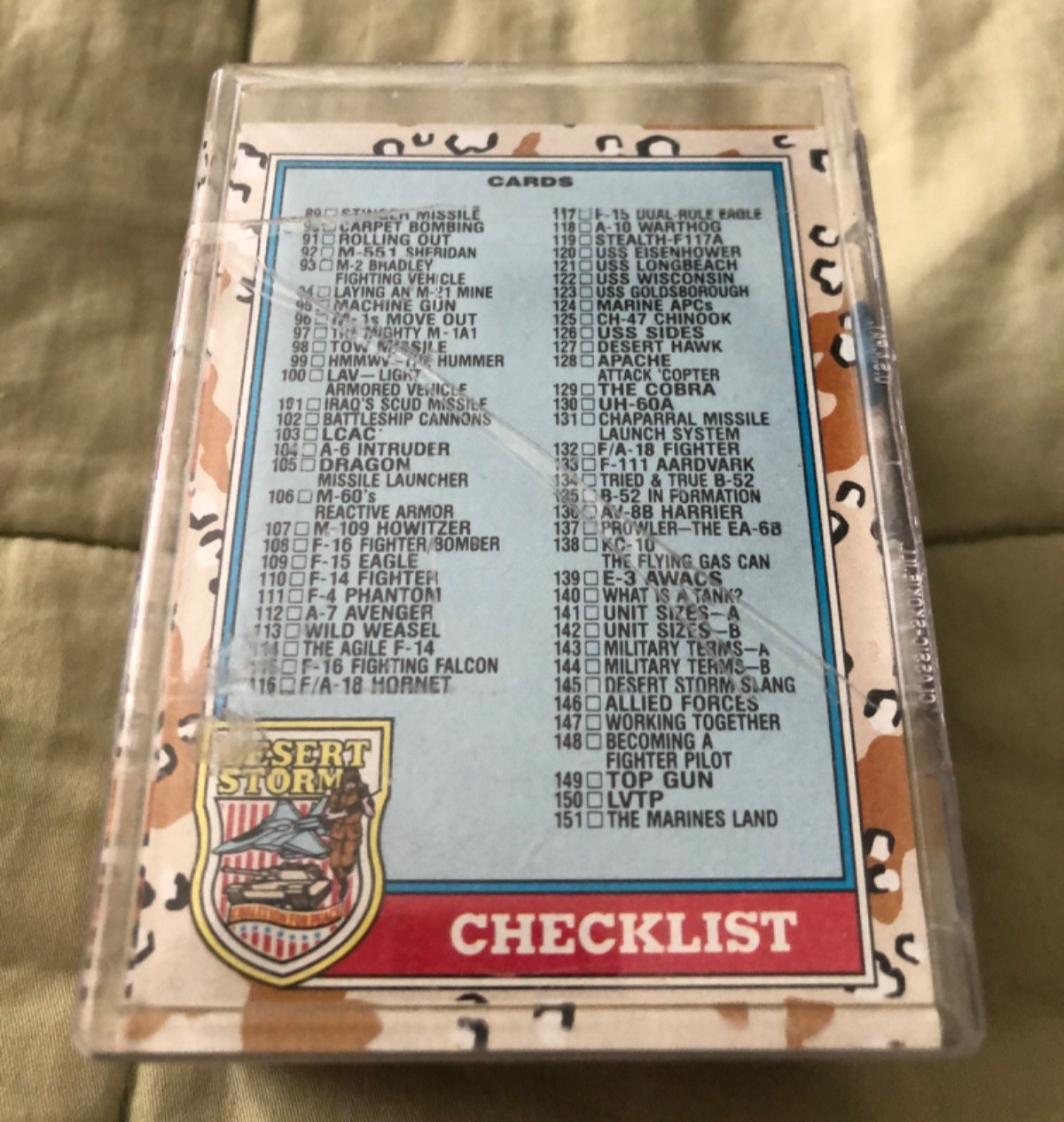 Lot of collectable Topps Desert Storm Series 2 Victory set cards in box