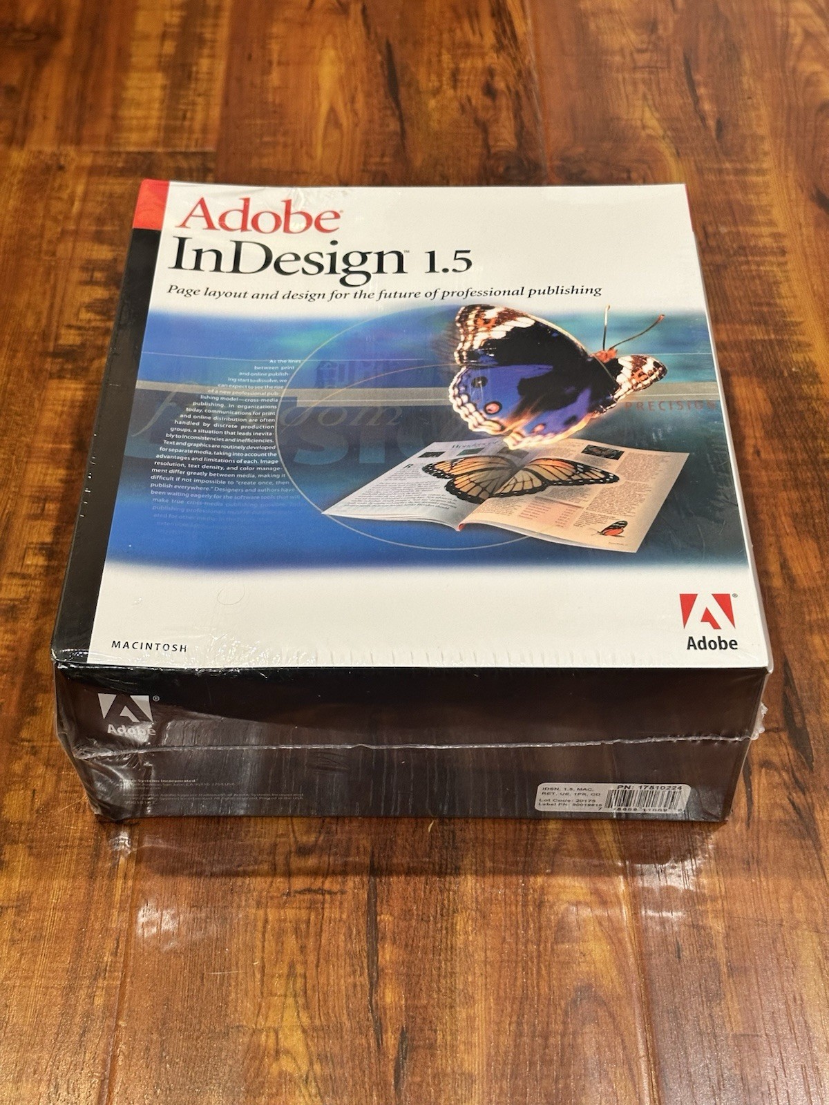 Vintage 2000 Adobe InDesign 1.5 for Mac Macintosh - New & Sealed!