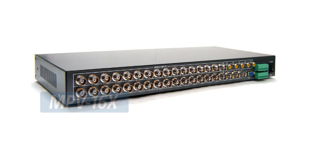 New 16-Channel Video Multiplexer Split Screen With Audio Inputs