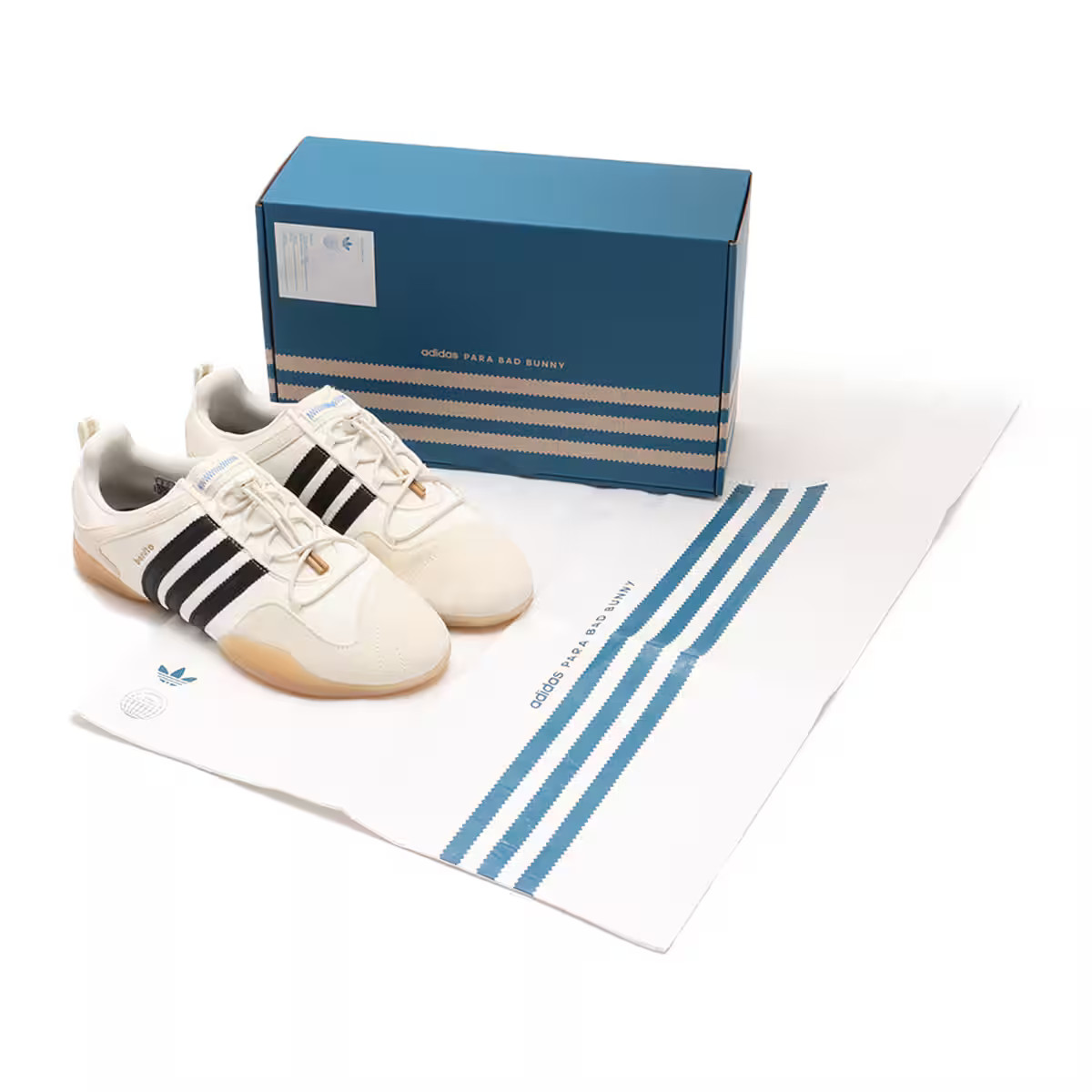 Bad Bunny adidas Ballerina Sneakers Retro Originals Trainers Men White Shoes