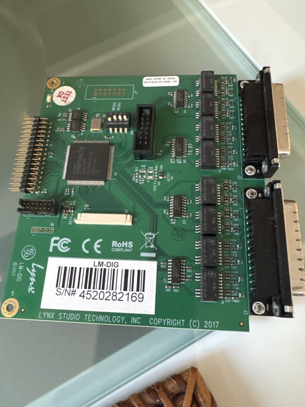 Lynx Aurora(n) AES Card LM-DIG Digital I/O Module Used