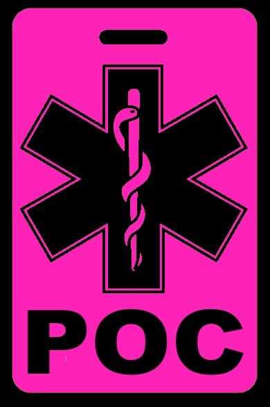 Hi-Viz Pink POC Bag Tag