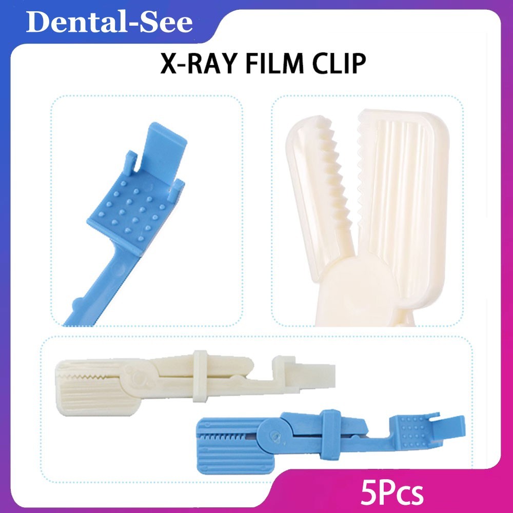 5Pcs Dental X-Ray Film Clip Universal Film Holder Snap Clip Autoclavable