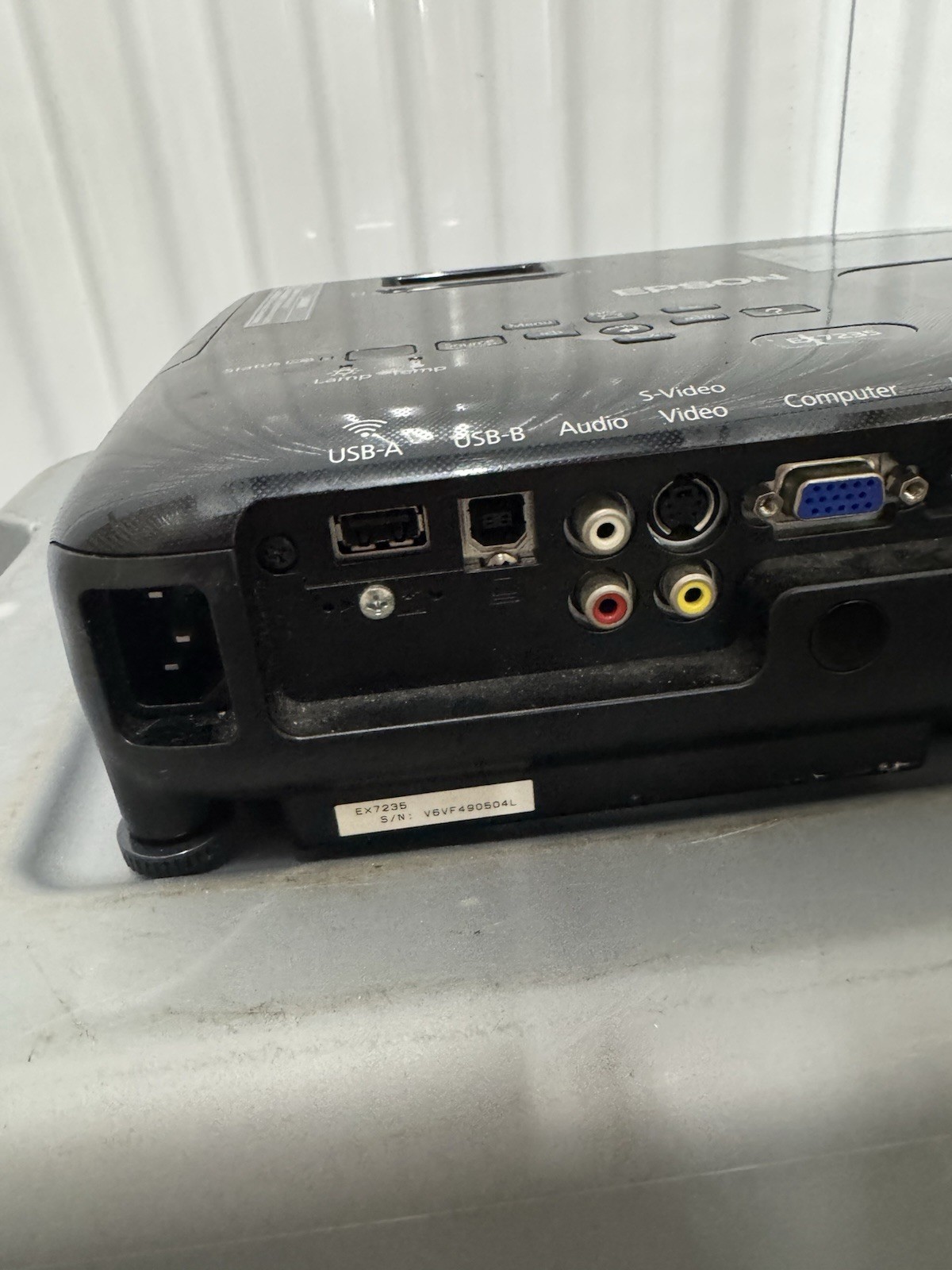 Epson LCD Projector EX7235 H654A Untested SKU:C