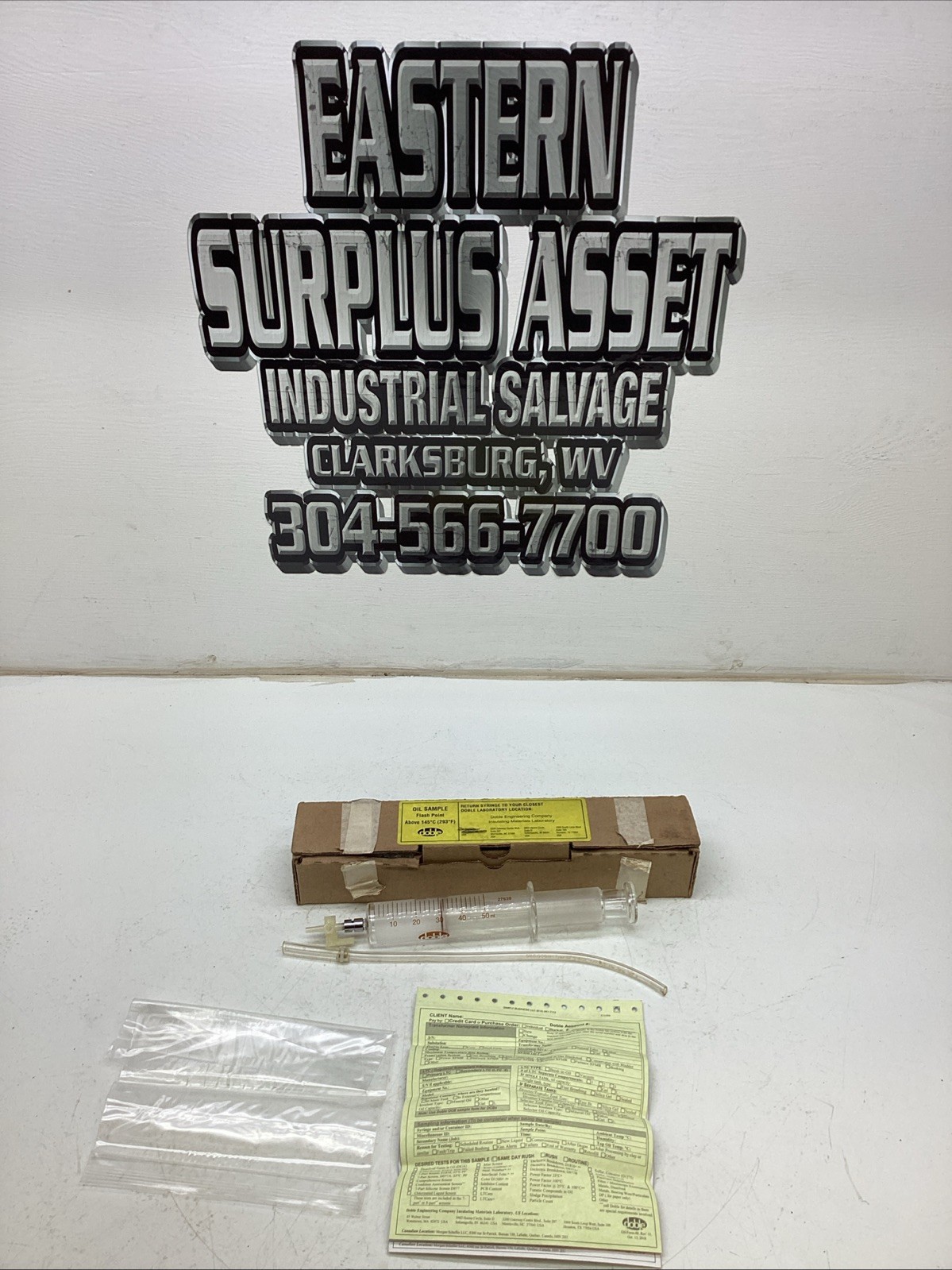 Doble Oil Sample Syringe 50 ml NIB