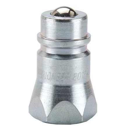 Pioneer 8010-16 Hydraulic Quick Connect Hose Coupling, Steel Body, Ball Lock,