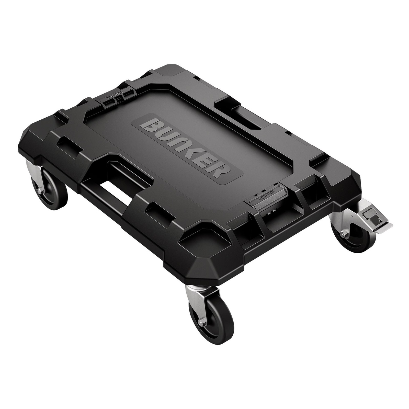 BUNKER Load Up Stacking Storage System Dolly 130kg Swivel Castor Wheels 29444