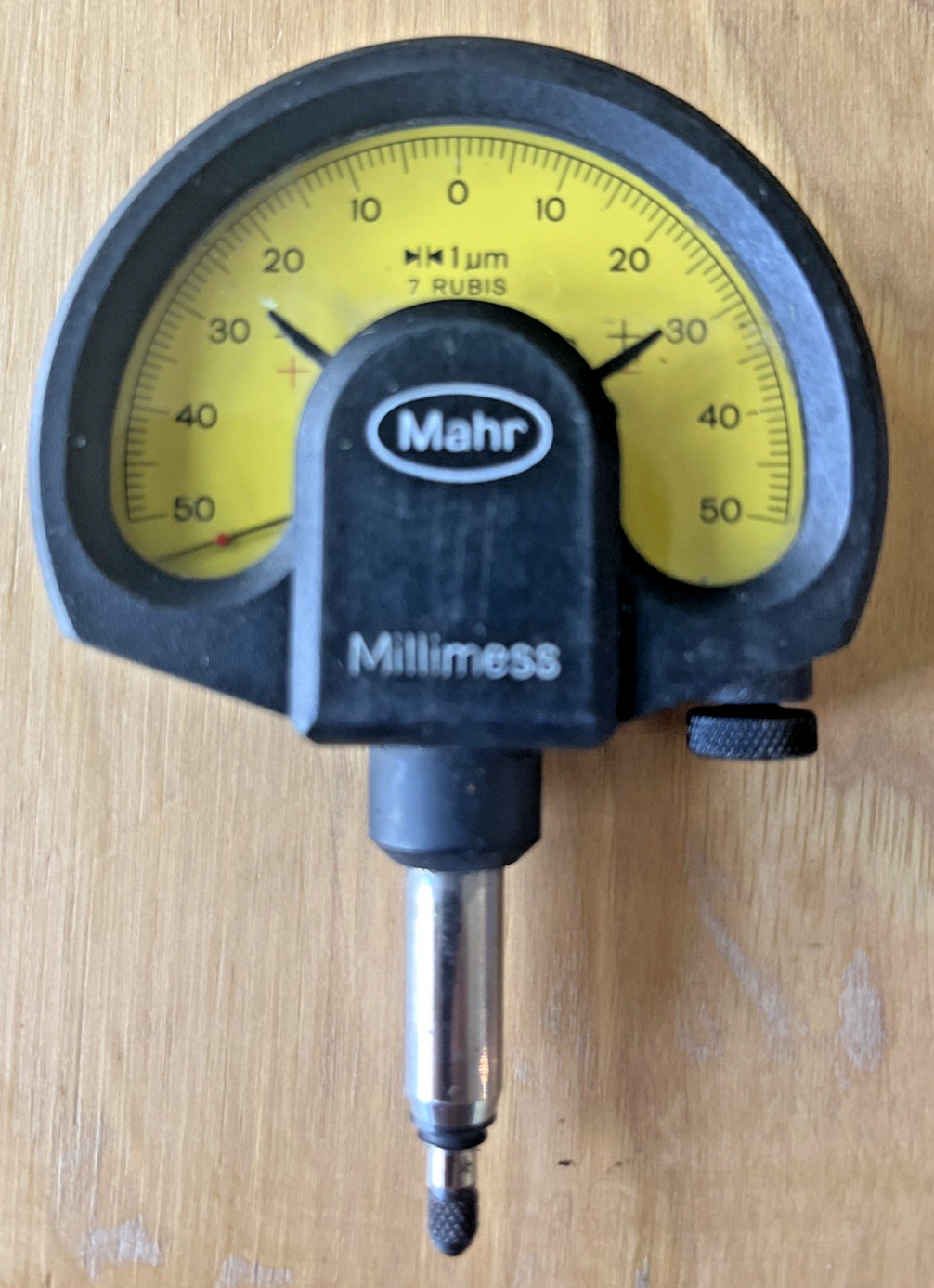 Mahr Millimess 1 µm 7 RUBIS Standard Indicator Gauge #43808-166