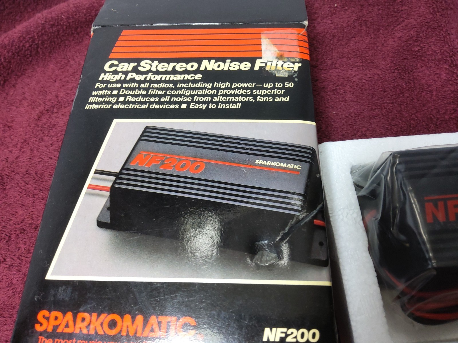 NOS SPARKOMATIC NF200 CAR STEREO NOISE FILTER