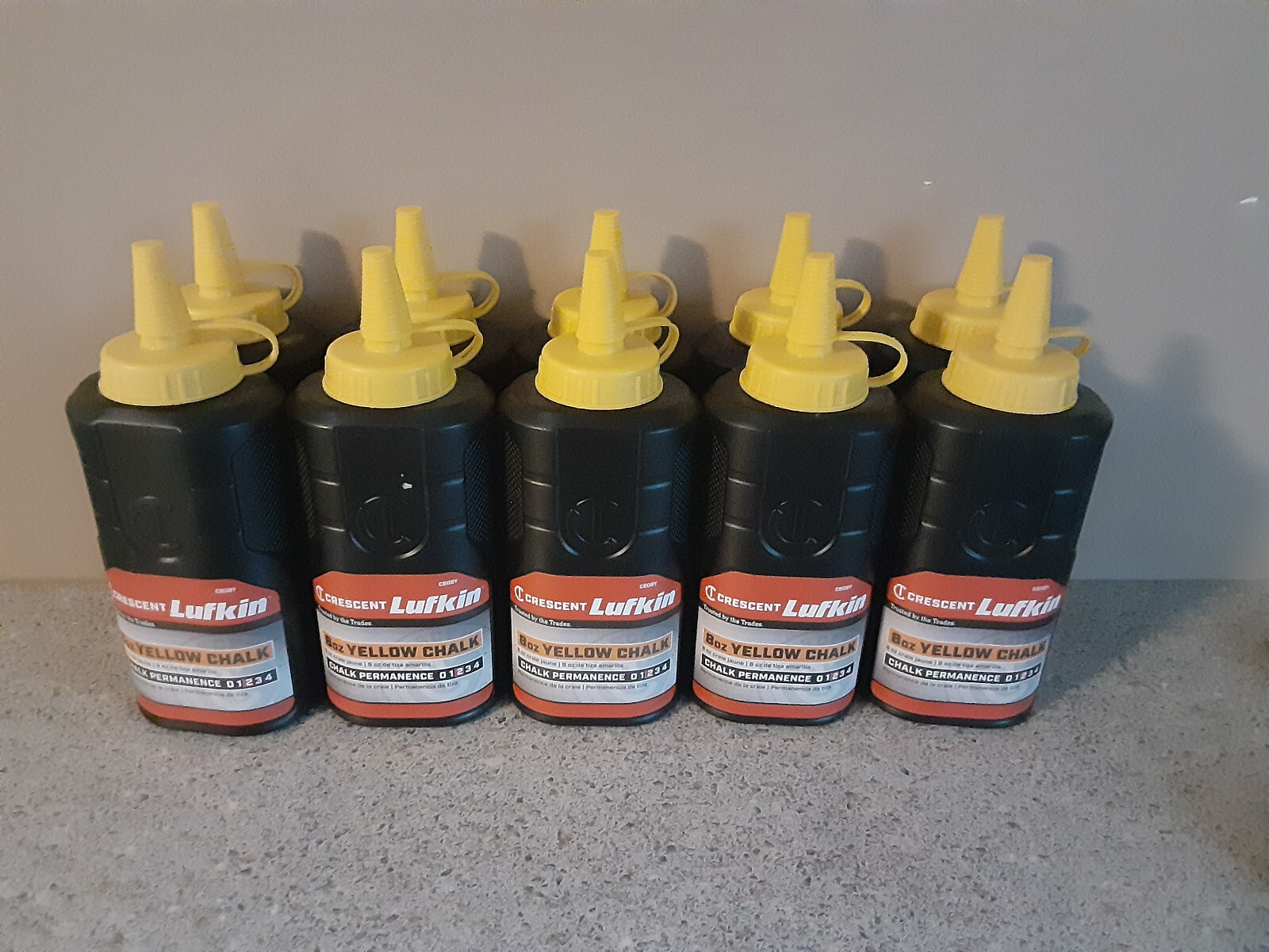 LUFKIN YELLOW CHALK **BRAND NEW** (10 PIECE)