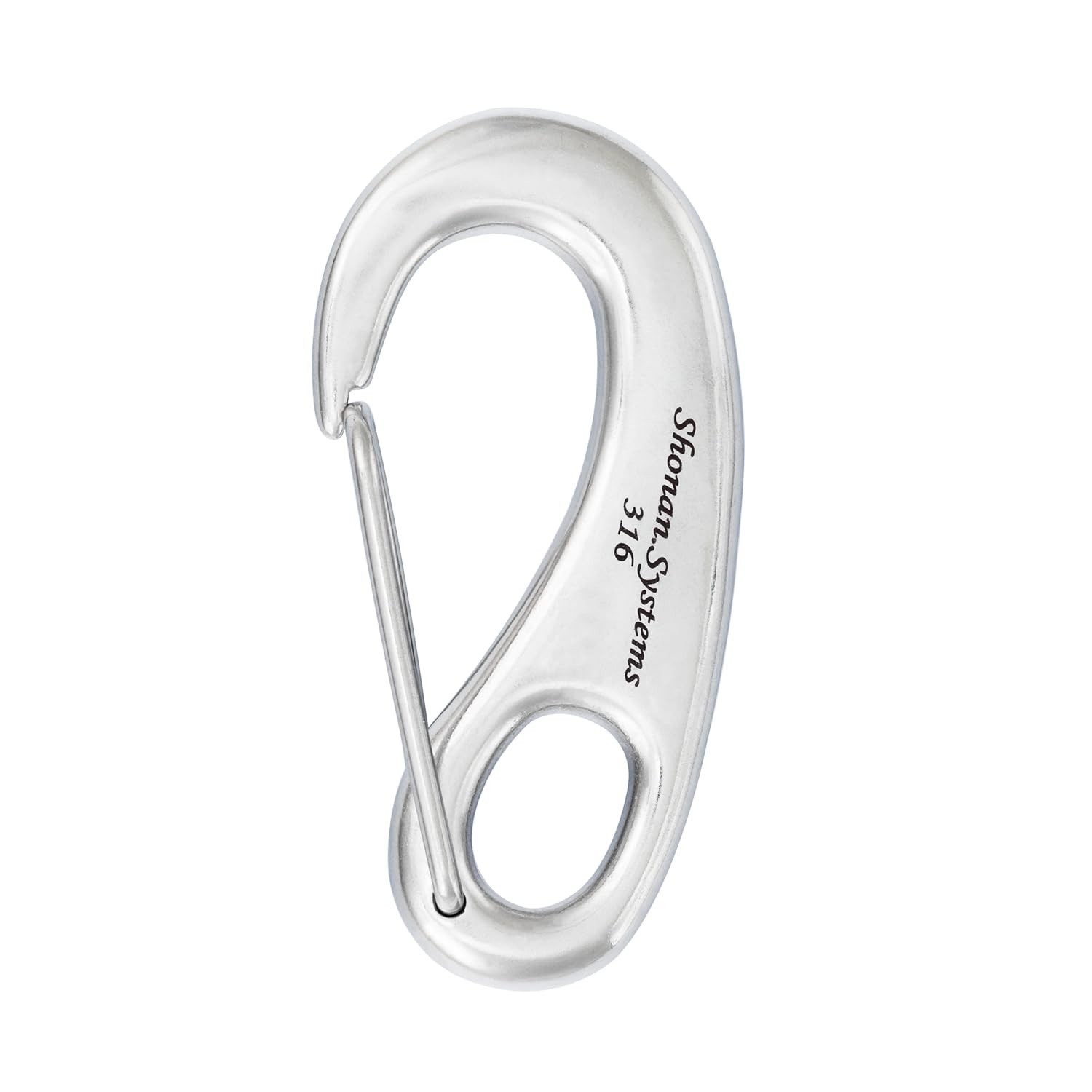 SHONAN 3.7 Inch Heavy Duty Carabiner Clip, Stainless Steel 316 Large Boat Cli...