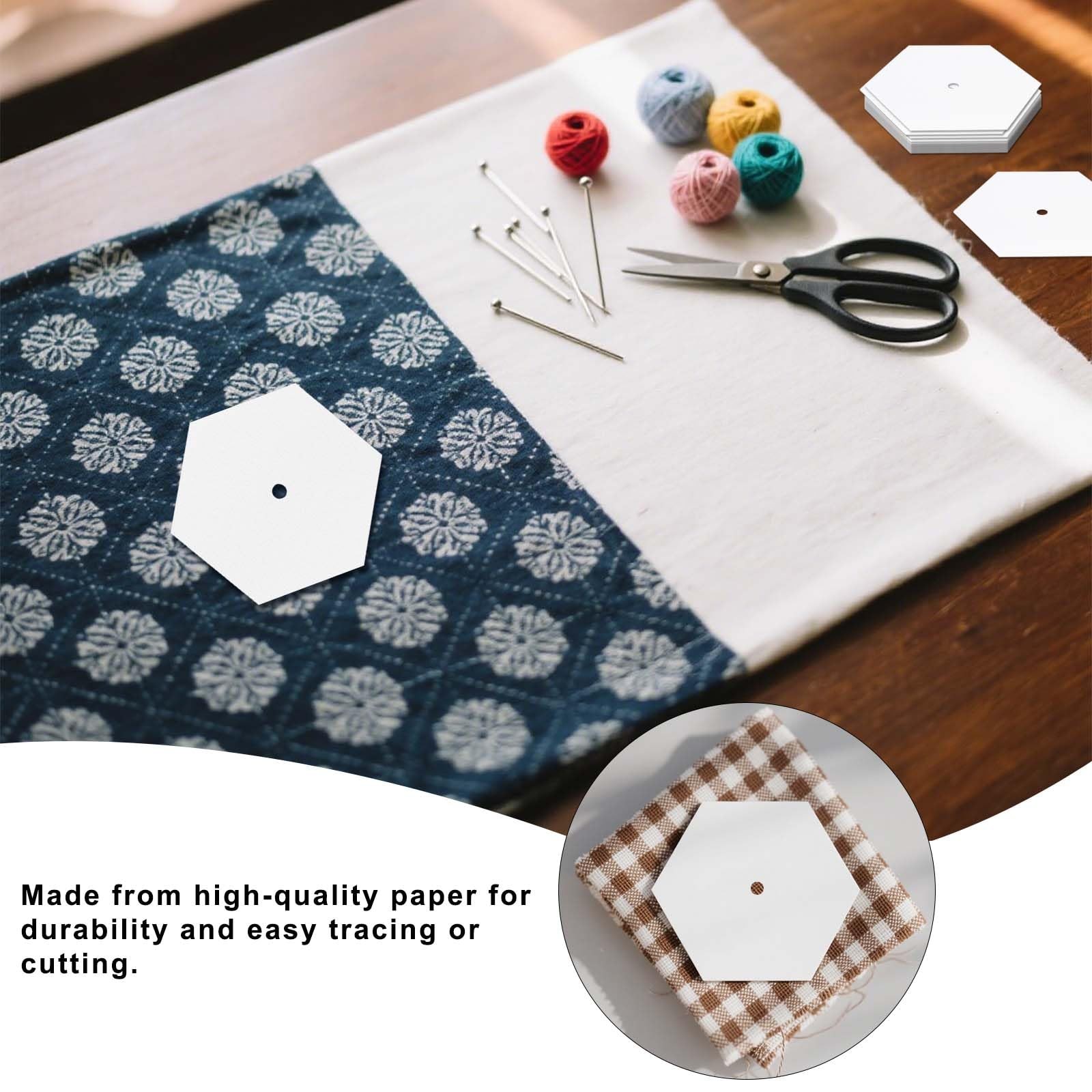 480 PCS 1 Inch Hexagon Paper Piecing Quilting Templates Patchwork Craft