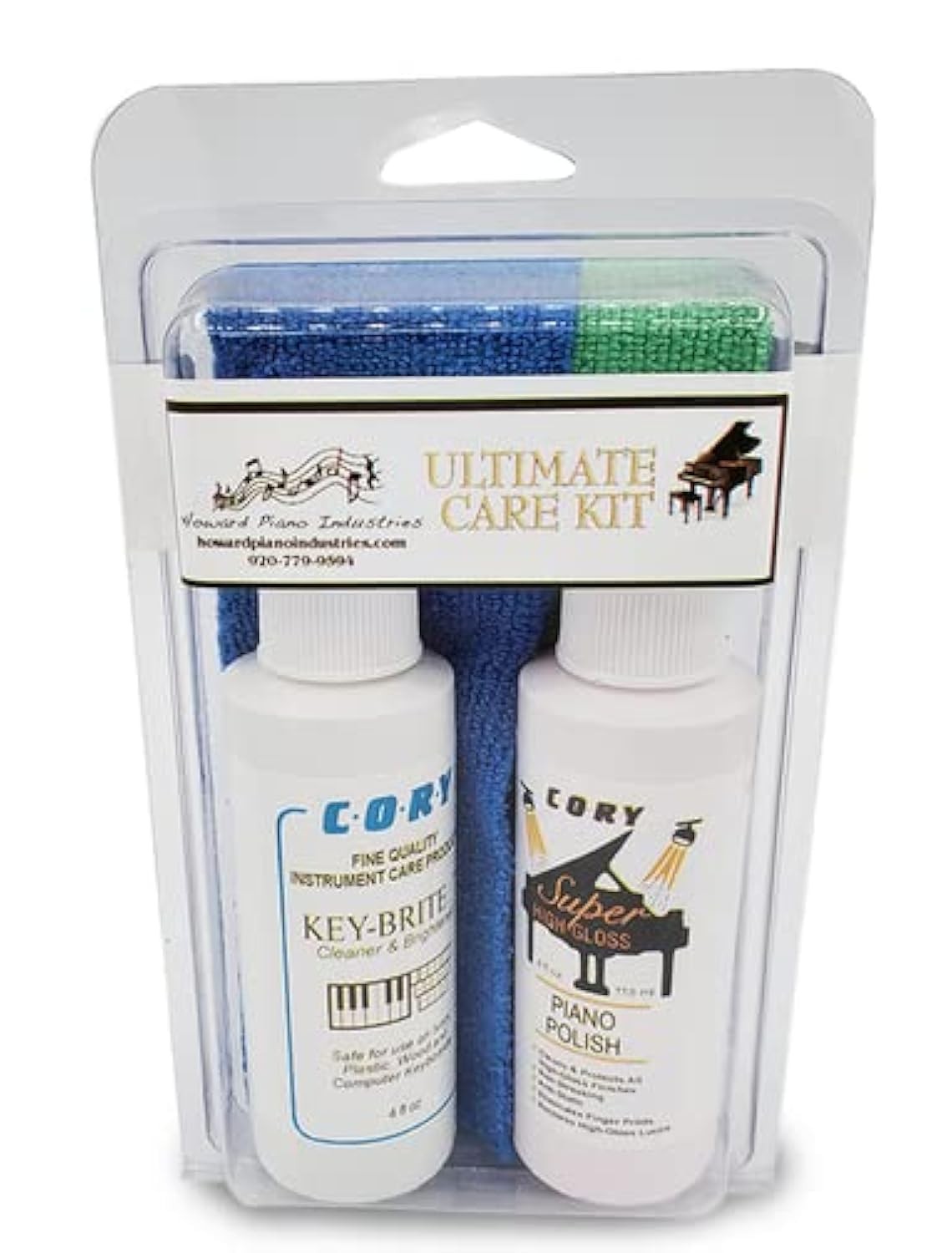 Piano Cleaning and Polishing Kit: Cory Ultimate High Polish Piano Care Kit - ...