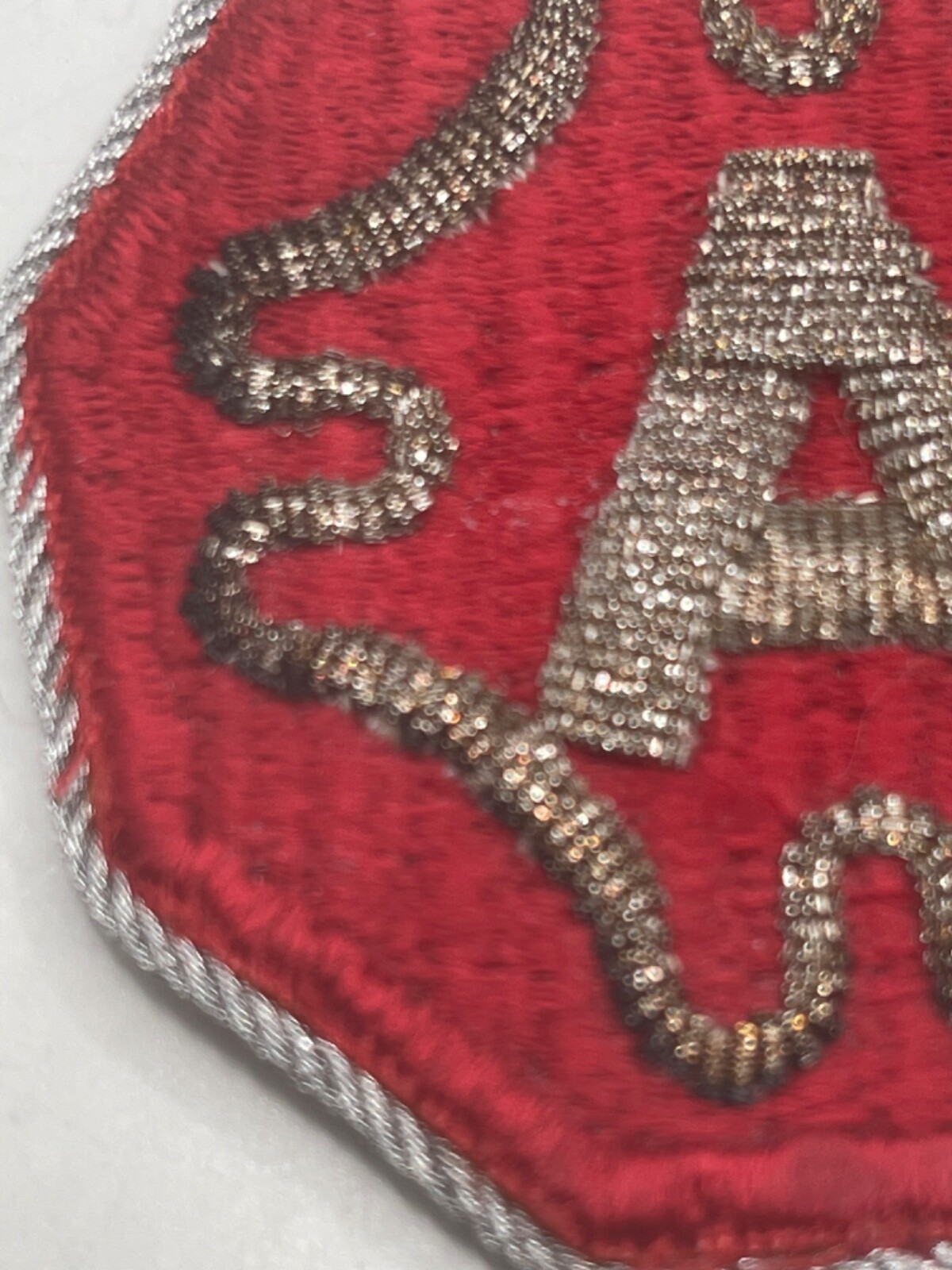 SPECTACULAR US ARMY POST WW2 9th ARMY BULLION PATCH GERMAN OCCUPATION MADE
