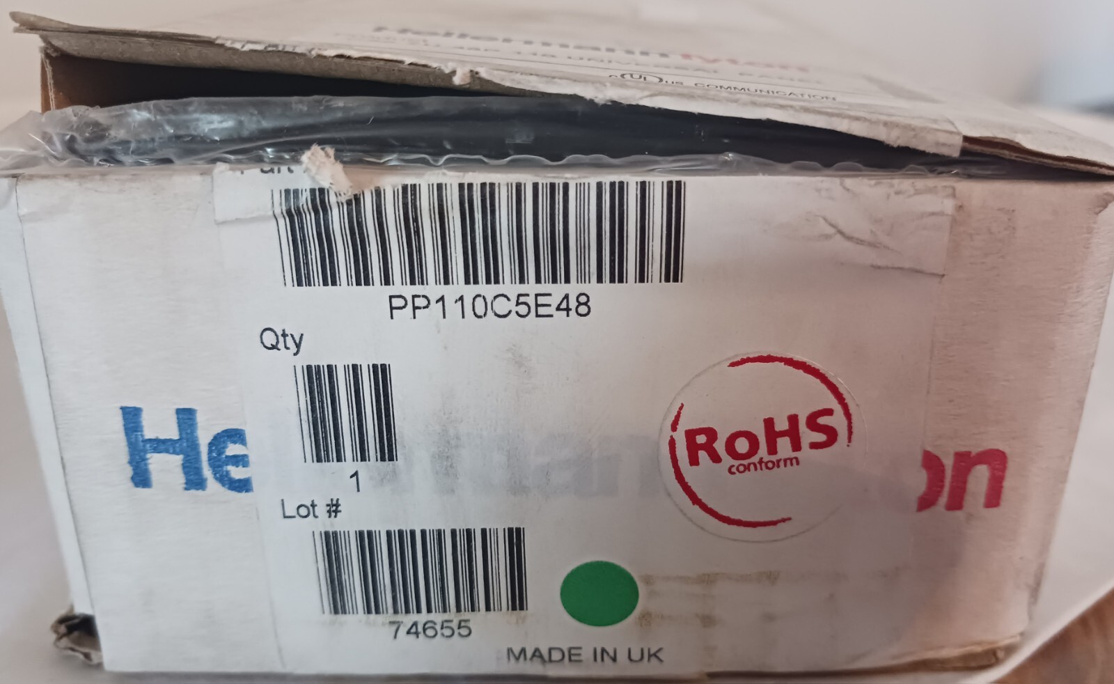 HellermannTyton 48 Port Patch Panel, 2U, Black. NEW. Free Shipping