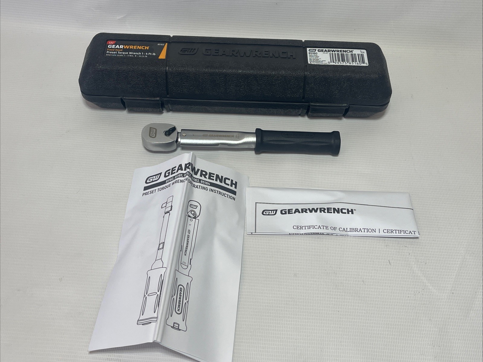 GearWrench 1/4" Drive Micrometer Preset Torque Ratchet 1-5 Nm 1-4 Ft/LB #85160