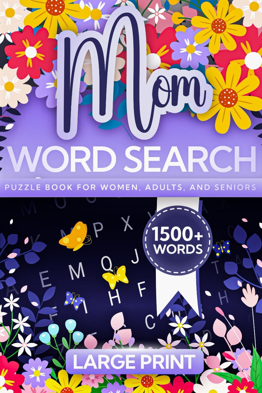 Mom Word Search: Large Print Puzzle Book for Women, Adults, and Seniors with 100