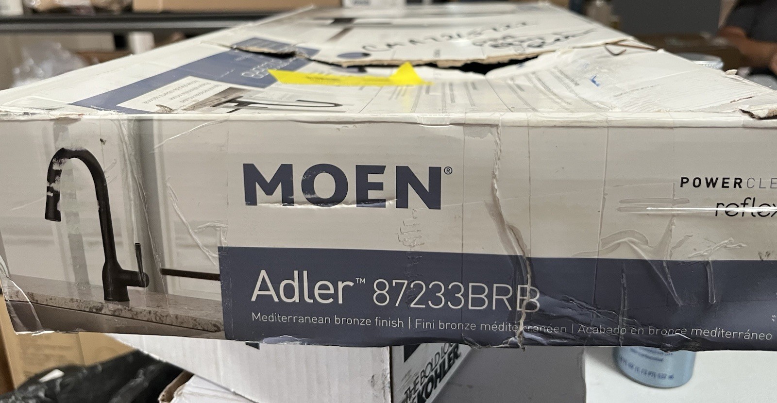 Moen Adler 87233BRB Bronze Pull-Down High Arc Single-Handle Kitchen Faucet