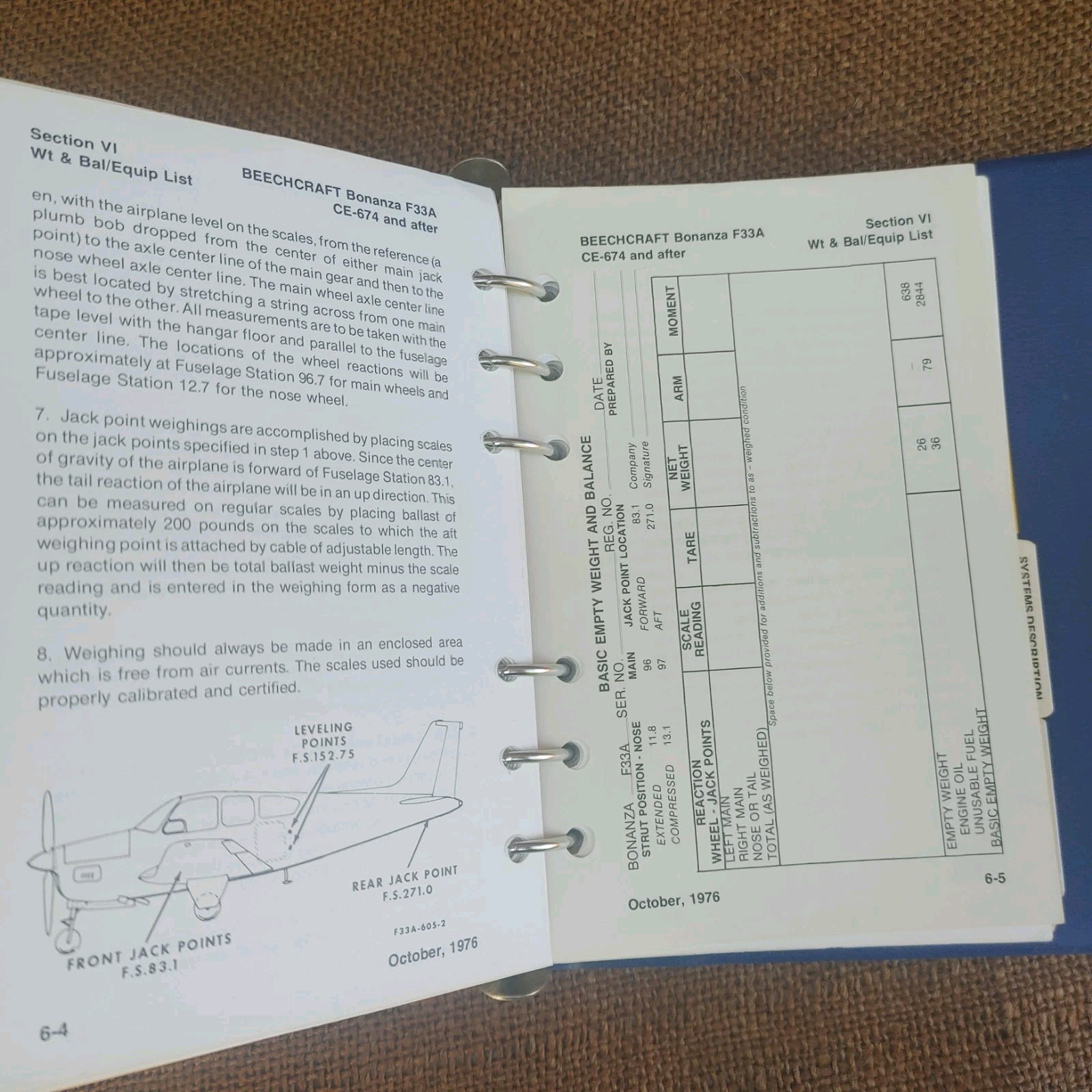 Beechcraft F33A & F33C Bonanza Pilot’s Operating Manual
