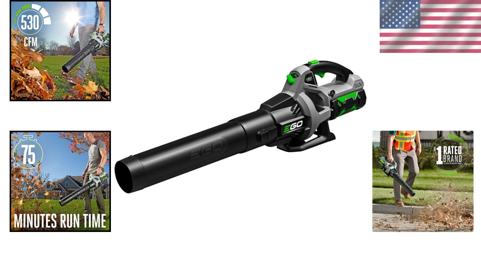 Compact Handheld Leaf Blower - 530 CFM Power, Lightweight & Weather-Resistant