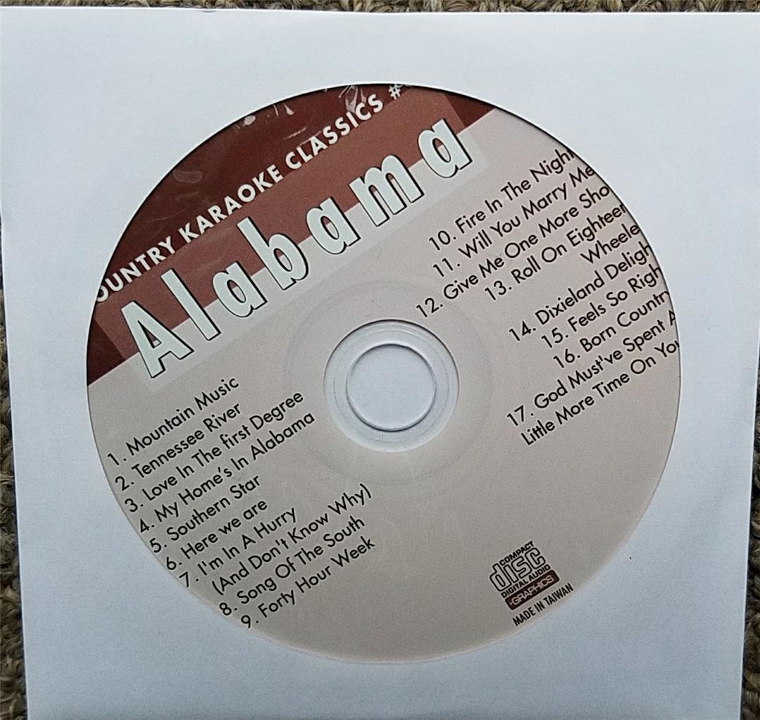ALABAMA CDG KARAOKE COUNTRY CLASSICS CKC #17 CD+G NEW MUSIC MOUNTAIN,SOUTHERN
